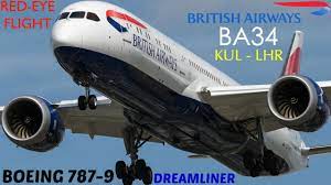 Malaysia airlines, firefly, airasia, oman air, qatar airways, emirates, malindo air y british airways vuelan directamente a kuala lumpur. British Airways Ba34 Flying From Kuala Lumpur To London Heathrow Youtube