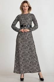 Leopar Desenli Elbise Elbise Elbise Modelleri Sifon Elbise