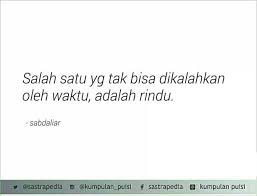 Jarak Dan Waktu Sedang Bersekongkol Kutipan Puisi