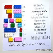 Selber Machen Basteln Diy Ideen Anleitung Selbermachen Ines Felix Schulanfang Bild Ikea Lego Geschenk Einschulung Schule Geschenke Schulanfang