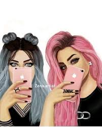 Pin By Kalina Kirova On Drawing Bff Drawings Best Friend Drawings Drawings Of Friends
