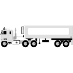Free Free 209 Semi Truck Silhouette 18 Wheeler Svg Free SVG PNG EPS DXF File