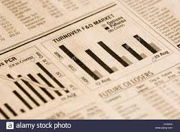 business newspaper bar chart stock photos business