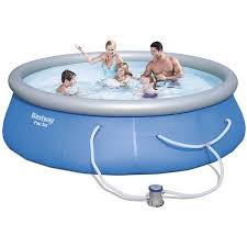 Bestway Fast Set 13 X 33 Swimming Pool Set With 530 Gph Filter Pump Walmart Com In 2020 Swimming Pool Kits Swimming Pools Easy Set Pools
