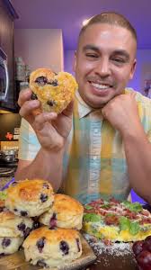 Lemon blueberry biscuits 😮‍💨 #recime save all me recipes