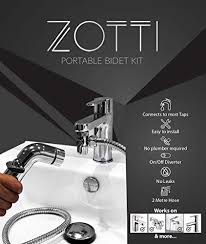 (schraube sie mit der hand fest). Shattaf Tragbarer Reise Bidet Spruhkopf 2 M Schlauch 2 Wege Umstelle Techstudio Ch