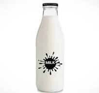 Custom Screen Logo Clear Design 1L Large 1 Liter 1000ml Milk Juice Glass  Bottle with Lid for Drinking