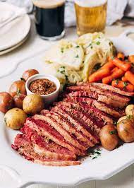 Both beer and apple juice would add good flavor! Instant Pot Corned Beef And Cabbage Striped Spatula