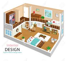 Designed with not too many details for best performances), these models can be imported in sweet home 3d, but also used in click on the images of the models to display them in 3d within your browser or click on the link under each image to download the matching 3d model file. A Vector Illustration Of A Modern Detailed Isometric Apartment Interior Design 3d Isometric Room Interiors Two Story House With Stairway Royalty Free Cliparts Vectors And Stock Illustration Image 101728138