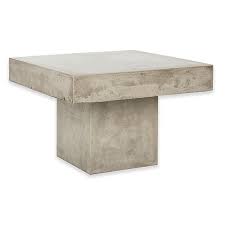 We just recommend you oil it annually to help maintain its color. Safavieh Tallen Concrete Indoor Outdoor Coffee Table In Dark Grey Bed Bath Beyond