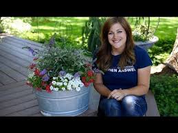 Planting In A Galvanized Container Garden Answer Youtube Container Gardening Plants For Hanging Baskets Plants