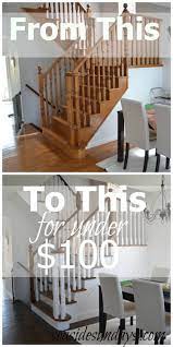 How To Refinish And Modernize Your Oak Stairs Seaside Sundays Diy Hardwood Floors Diy Hardwood Floor Refinishing Diy Flooring