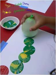 This Balloon Stamp Painting Is A Great Activity To Try With Kids Balloon Painting Painting Activities Art For Kids
