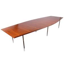 Knoll Boat Shaped Conference Dining Table Dining Table Living Room Table Sets Table