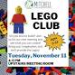 November Lego Club event image