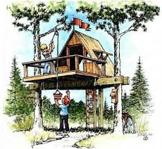 Downloadable Treehouse Plans Plans For Treehouses And Playhouses Diyplayhouse Casa Del Arbol De Ninos Contruccion De Casas Casitas De Arbol