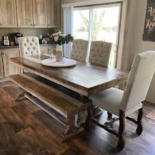 Napa Valley Dining Set Farmhouse Dining Room Set Dining Table With Bench Dinning Room Decor