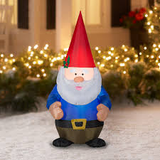 At christmas central, we carry a vast selection of window silhouettes and other decorations to make your home joyful during the holidays. Holiday Time 4 Gnome Inflatable By Gemmy Industries Walmart Com Walmart Com