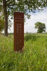 Strootman Landscape Architecture Belvederes Drentsche Aa Cor Ten Steel Signage Landscapearchitecture Landscape Design Easy Landscaping Corten Steel