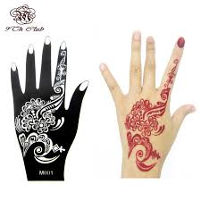 My henna doesn't last only more. 1pcs Henna Hand Tattoo Stencil Flower Glitter Airbrush Mehndi Henna Tattoo Large Templates Stencils For Body Paint 20 10 5cm Stencil Cutting Stencil Templatestencil Machine Aliexpress