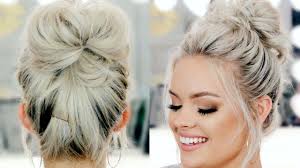 Tease or curl your hair. Long Hair Perfect Messy Bun Novocom Top