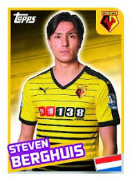 Ik denk dat ik terug moet naar watford, maar. Steven Berghuis Topps Football Stickers Feyenoord Premier League