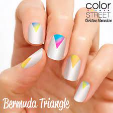 Bermuda Triangle 100 Nail Polish Strips That Require No Tools No Heat No Drying Time No Mess Get Gorgeous Nails Nails Color Street Nails Triangle Nails