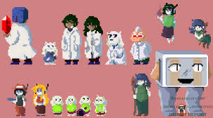 Curly brace and quote are seeking out those triangular orange chips! Some Cave Story Sprites I Made Cavestory