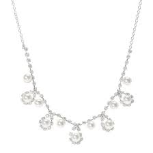 See more of crystal chandelier jewelry on facebook. Pearl Crystals Chandelier Necklace Icing Us