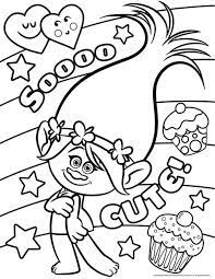 sooo cute les trolls a imprimer et colorier sans plus tardera partir de la galerie poppy coloring page free disney pages cartoon guide coloriage pelle
