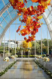 A Spring Chihuly Garden And Glass Wedding Wedding Aisle Decorations Spring Wedding Flowers Centerpieces Flower Centerpieces Wedding