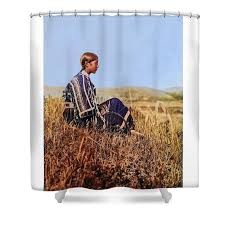 Piegan woman 1911 Shower Curtain