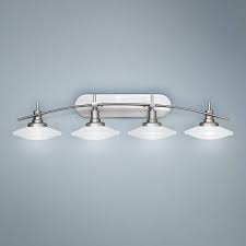 Structures Nickel 40 Wide Bathroom Light Fixture 01564 Lamps Plus