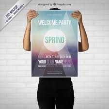 Download Spring Party Poster Mockup For Free Poster Mockup Psd Poster Mockup Poster Mockup Free