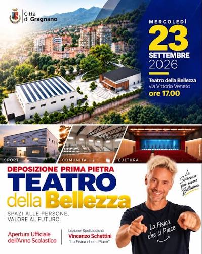 𝗚𝗿𝗮𝗴𝗻𝗮𝗻𝗼 𝗳𝗶𝗻𝗮𝗹𝗺𝗲𝗻𝘁𝗲 𝗮𝘃𝗿𝗮̀ 𝘂𝗻 𝘁𝗲𝗮𝘁𝗿𝗼 Sembrava  impossibile immaginare a Gragnano un teatro-auditorium con bistrot, spazi  polifunzionali dedicati allo sport, aree ludico-ricreative per giovani,  bambini e famiglie, e perfino ...