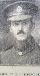 Burnley Roll of Honour Lance/Corporal William Bromley (Bramley?) Butterworth