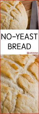 Out Of Yeast No Problem This Bread Uses Baking Powder And Baking Soda Combined With Vinegar To Make T Yeast Free Breads No Yeast Bread Bread Recipes Homemade