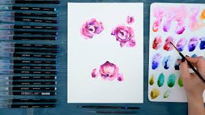 How to draw flowers with tombow brush pens #darbysmart #diy #diyprojects #diyideas #diycrafts #easydiy #artsandcrafts #drawing #flowers. How To Paint Flowers With Arteza Real Brush Pens Arteza