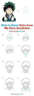 65 you have to try how to draw deku. Latest How To Draw Deku From My Hero Academia Really Easy Drawing Tutorial Latest Manga Drawing Tutorials