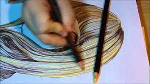 tuto colorier les cheveux aux crayons de couleurs crayon couleur dessin coloriages monster truck hot wheels