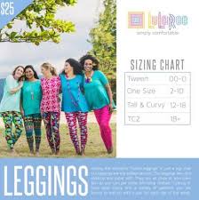 Leggings Size Chart Lularoe Tween Onesize Tall Curvy