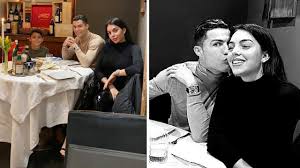 And georgina rodriguez, 23, and her footballer beau cristiano ronaldo, 32, looked very loved up as they held hands during a stroll on the. Cristiano Ronaldo In Restaurant With Fiancee Georgina And Son Cr7 Jr Ahead Match Vs Atletico Youtube