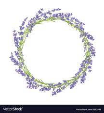 Circle Of Hand Drawn Lavender Flowers Hand Drawn Design For Thank You Card Greeting Card Or Invitation Downloa Wreath Drawing Flower Drawing Wreath Watercolor