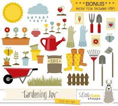 Gardening Clipart Vector Garden Clip Art Spring Clipart Etsy Garden Clipart Clip Art Spring Clipart