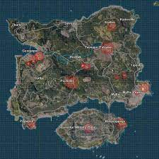 Mapa Erangel Pubg Mobile Conheca Os Melhores Locais Para Loot Mapa Desenho De Ninja Locais