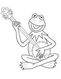 Good day folks , our latest update coloringpicture that your kids canhave fun with is kermit the frog talking seriously coloring pages. Kermit The Frog Playing Banjo Coloring Page Free Printable Coloring Pages For Kids