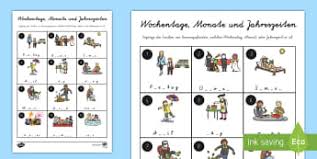 Malvorlage monate coloring and malvorlagan. Themen Monate 1 2 Klasse Themen Primary Resources Materiali