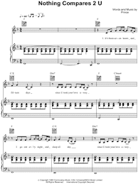 Digital sheet music for nothing compares 2 u by prince, sinead o'connor scored for piano/vocal/chords; Sinead O Connor Nothing Compares 2 U Sheet Music In F Major Transposable Download Print Sku Mn0072606