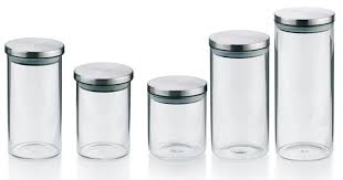 Vorratsdose Glas Edelstahl Voratsglas Vorratsglaser Vorratsbehalter Dose Gefass In Mobel Wohnen Kochen Geniessen Ordn Glas Aufbewahrung Vorratsdosen Vorrat