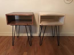 End Tables Pine With Hair Pin Legs Pin Table Legs Hairpin Leg Table Pin Legs